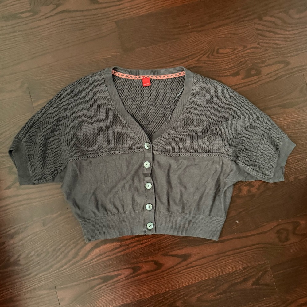 Espirit Button-Up Knit Cardigan